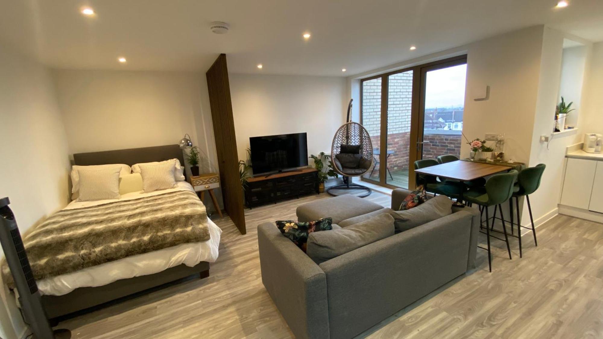 London Luxe: Stylish Studio Eksteriør bilde